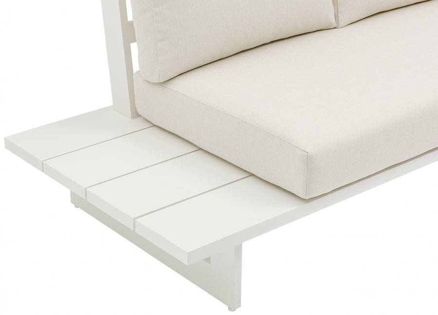 Maldives 102" Water Resistant Fabric Upholstered Outdoor Patio Modular Sectional