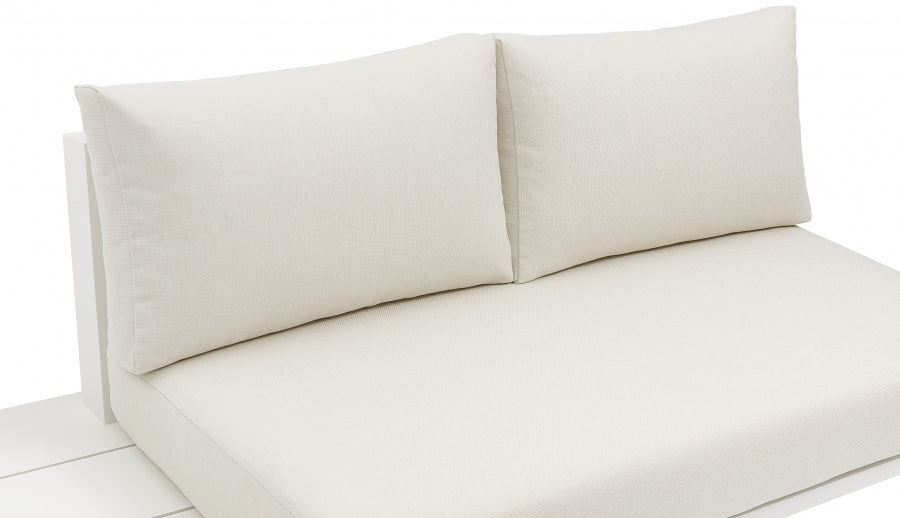 Maldives 102" Water Resistant Fabric Upholstered Outdoor Patio Modular Sectional