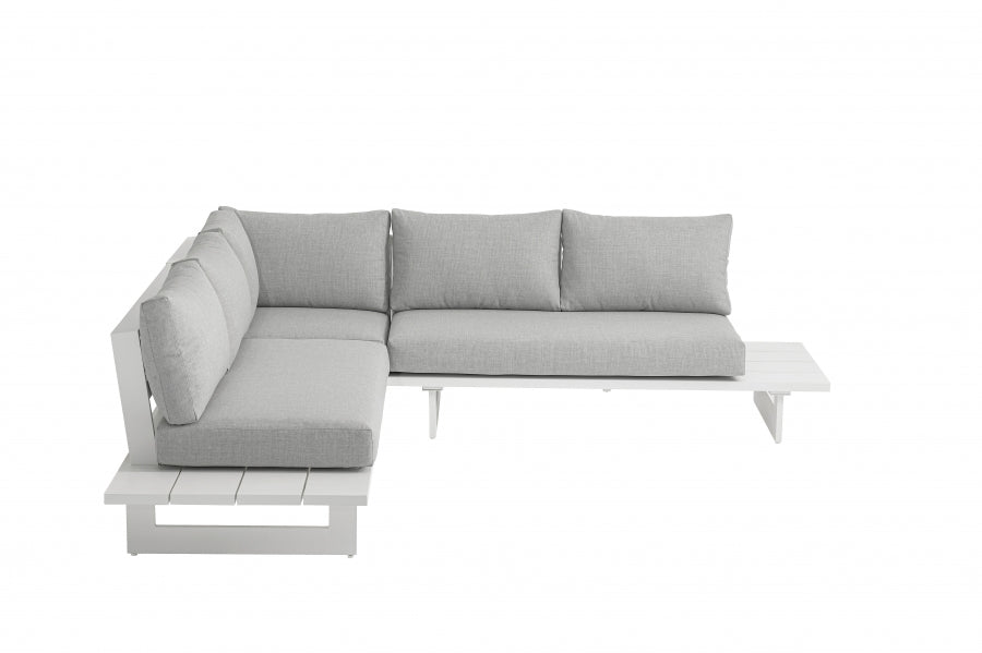 Maldives 102" Water Resistant Fabric Upholstered Outdoor Patio Modular Sectional