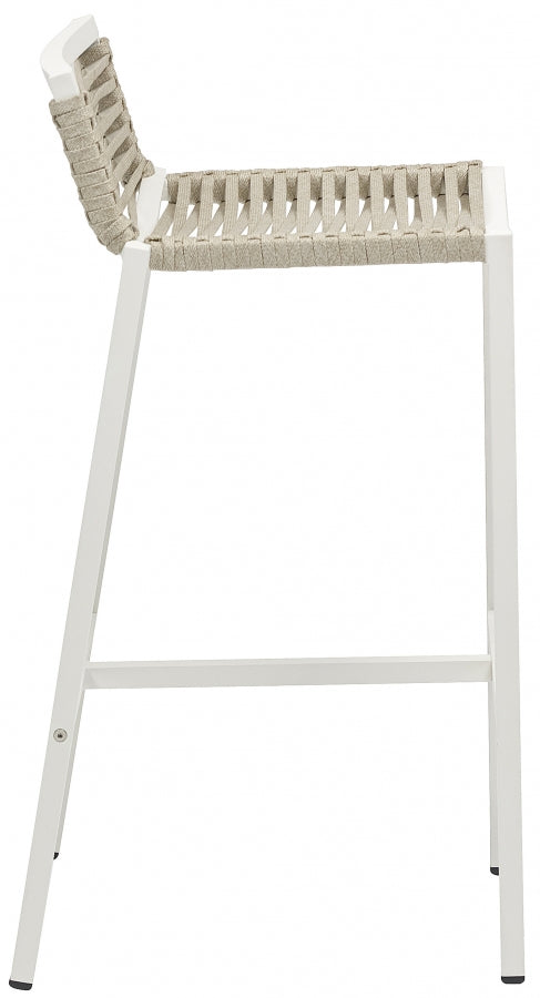 Maldives Mesh And Rope Fabric Outdoor Patio Bar Stool