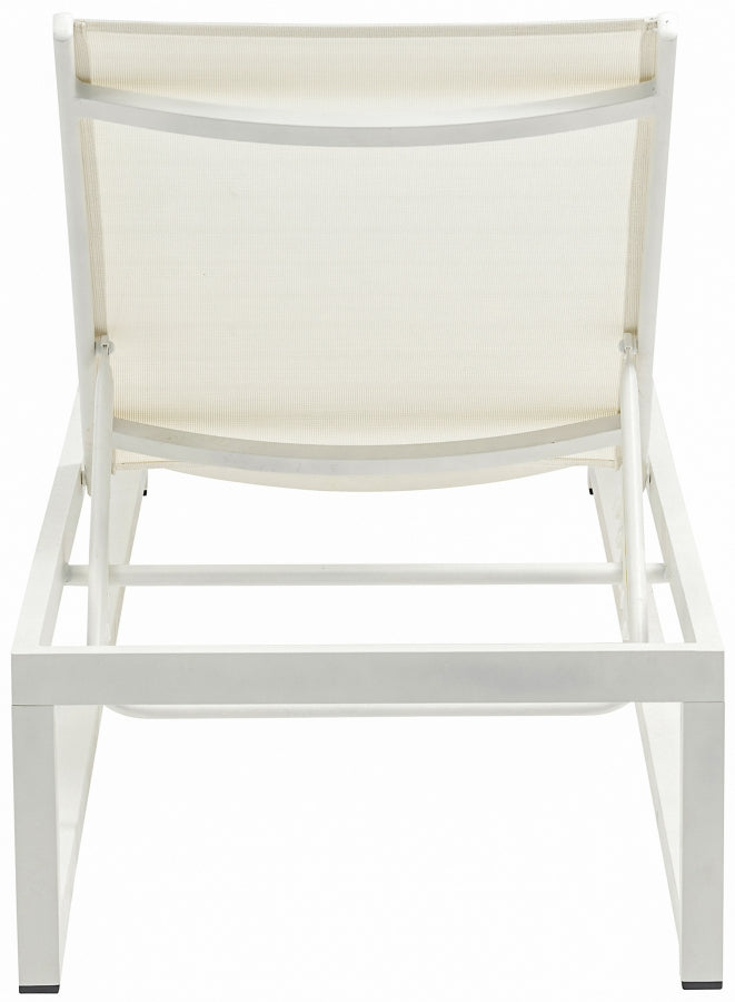Maldives Mesh Water Resistant Fabric Outdoor Patio Adjustable Sun Chaise Lounge Chair