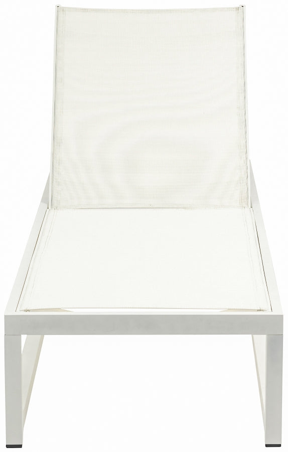 Maldives Mesh Water Resistant Fabric Outdoor Patio Adjustable Sun Chaise Lounge Chair