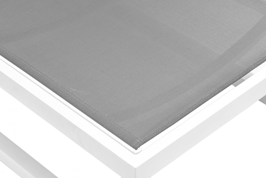 Maldives Mesh Water Resistant Fabric Outdoor Patio Adjustable Sun Chaise Lounge Chair