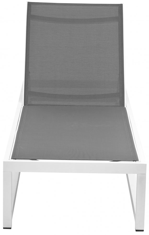 Maldives Mesh Water Resistant Fabric Outdoor Patio Adjustable Sun Chaise Lounge Chair