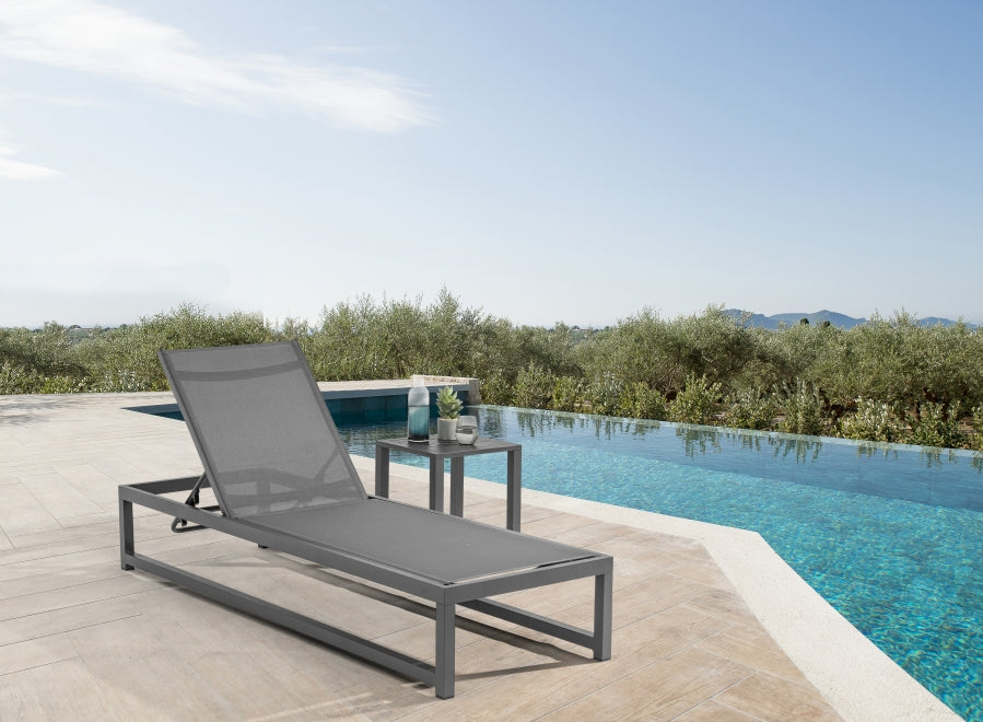 Maldives Mesh Water Resistant Fabric Outdoor Patio Adjustable Sun Chaise Lounge Chair