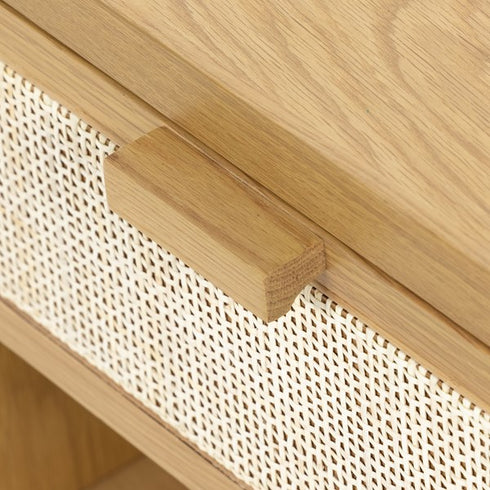 Allegra End Table - Honey Oak Veener