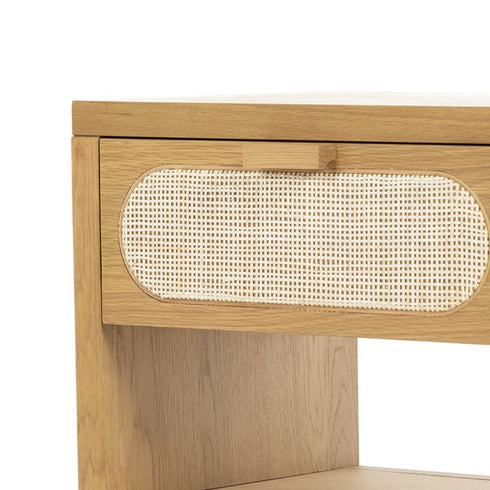 Allegra End Table - Honey Oak Veener