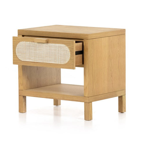 Allegra End Table - Honey Oak Veener