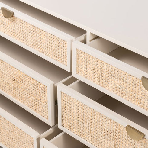 Luella 6 Drawer Dresser-Matte Alabaster