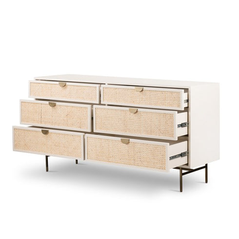 Luella 6 Drawer Dresser-Matte Alabaster