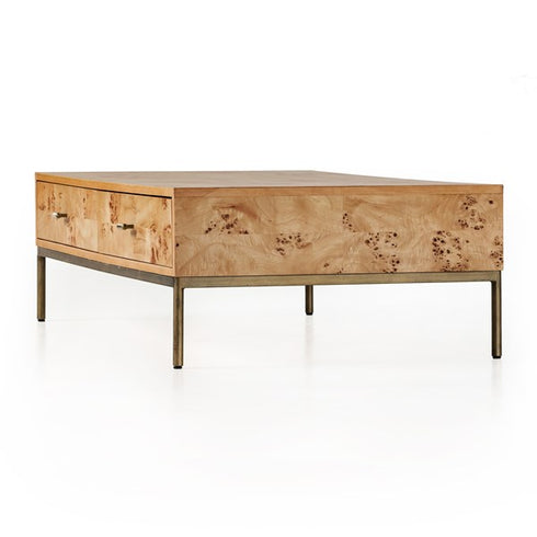 Mitzie Coffee Table-Amber Mappa Burl