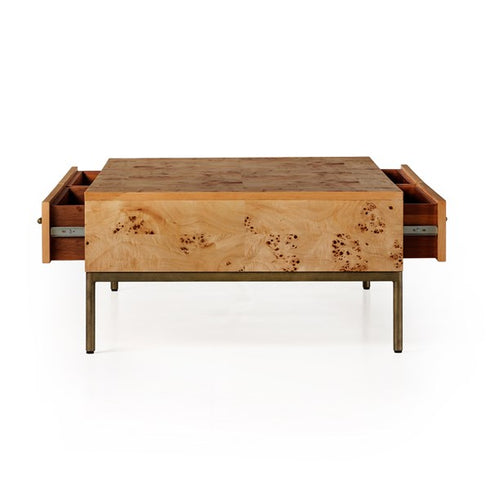 Mitzie Coffee Table-Amber Mappa Burl