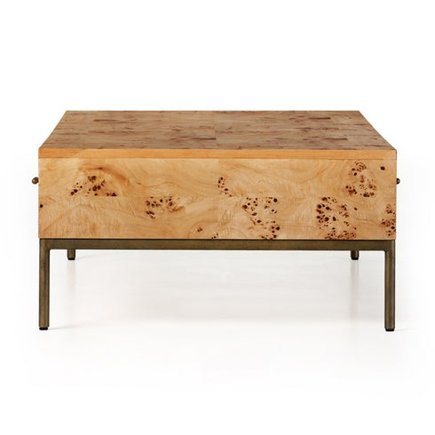 Mitzie Coffee Table-Amber Mappa Burl