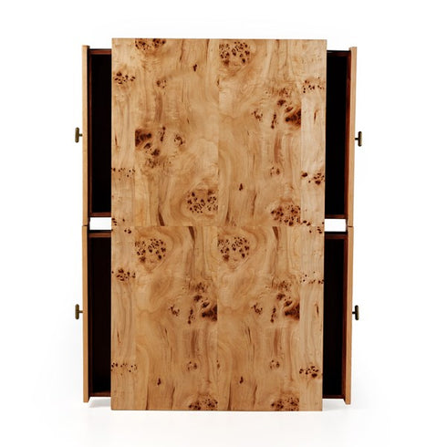 Mitzie Coffee Table-Amber Mappa Burl