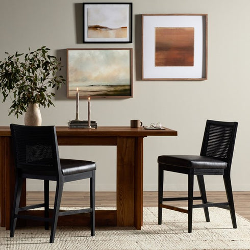 Antonia Cane Armless Bar & Counter Stool