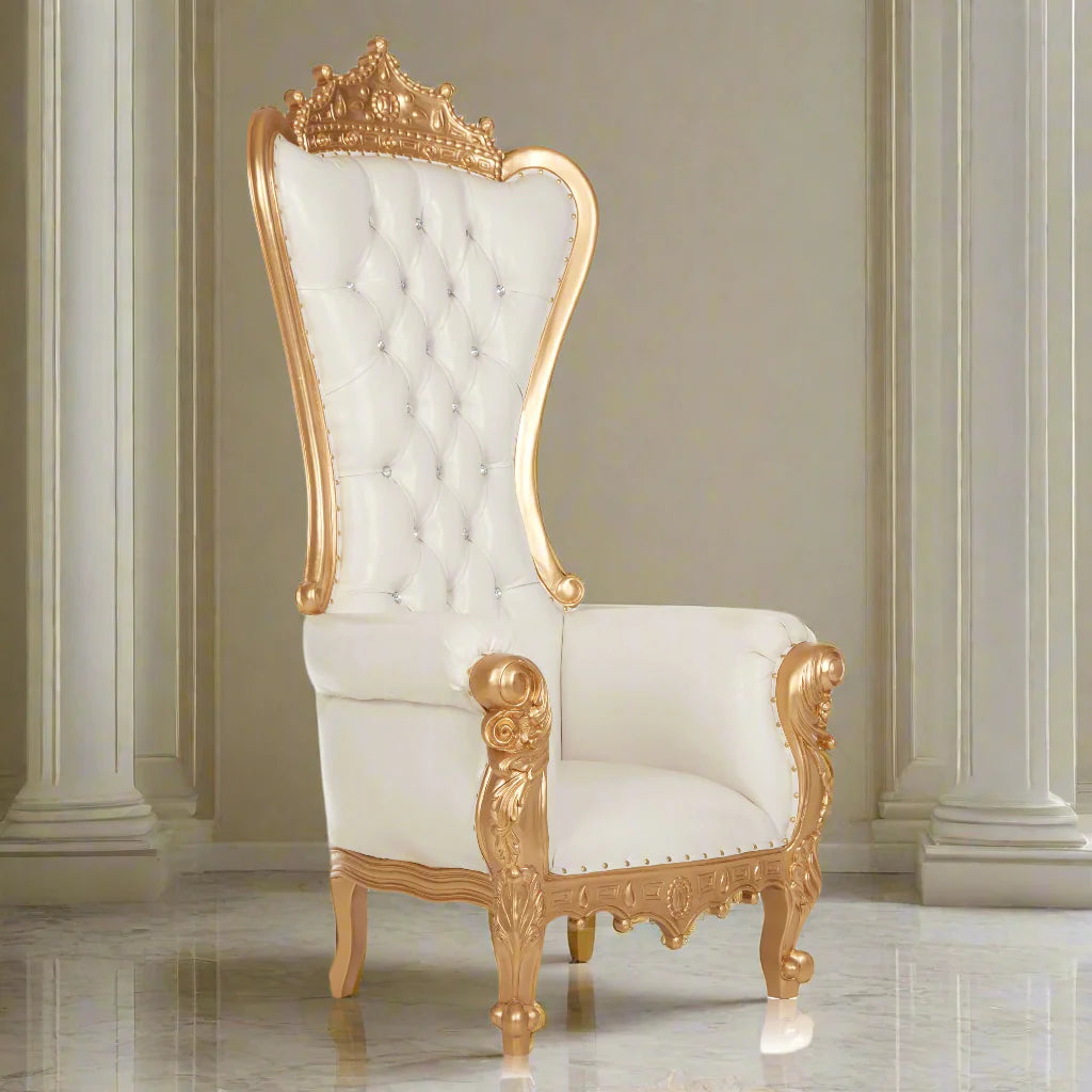 Crown Top Tiffany Throne Chair