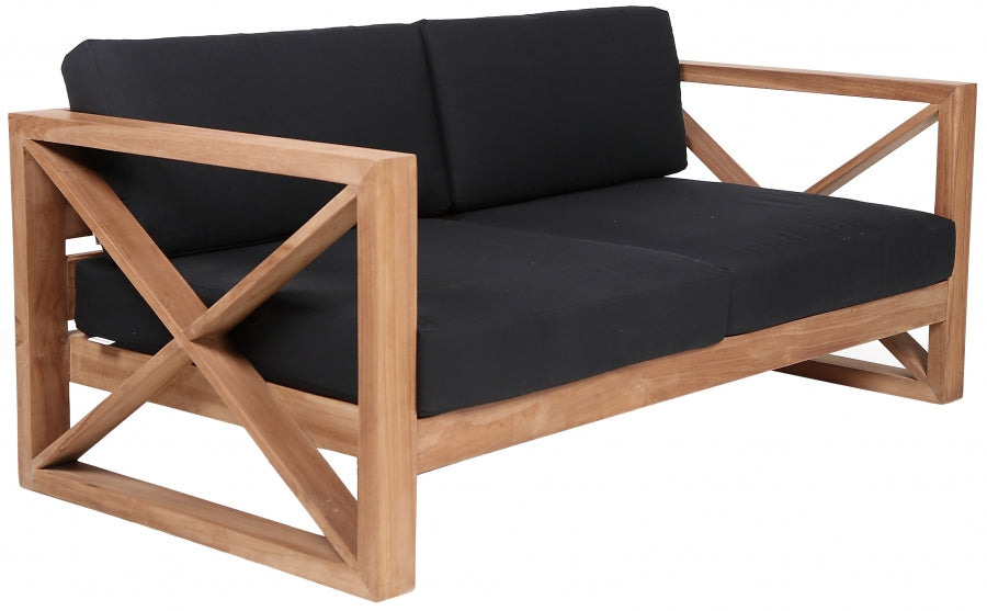 Anguilla Water Resistant Fabric Upholsetered Outdoor Patio Loveseat