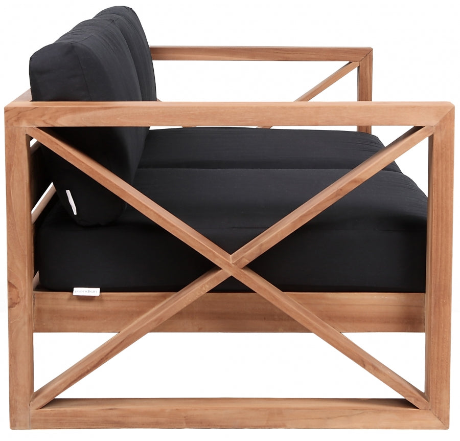 Anguilla Water Resistant Fabric Upholsetered Outdoor Patio Loveseat