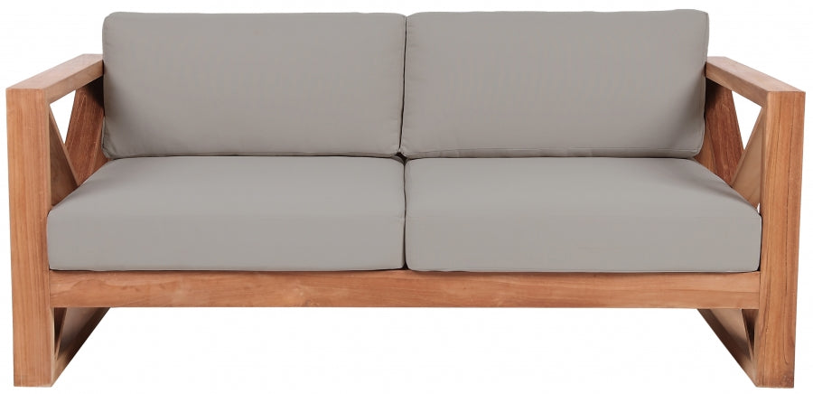 Anguilla Water Resistant Fabric Upholsetered Outdoor Patio Loveseat