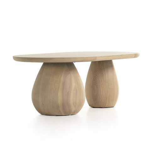 Merla Wood Coffee Table-Light Natural Ash