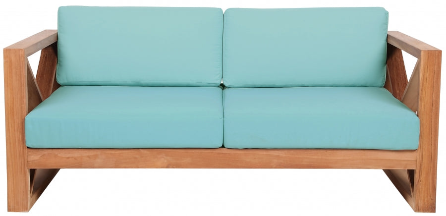 Anguilla Water Resistant Fabric Upholsetered Outdoor Patio Loveseat
