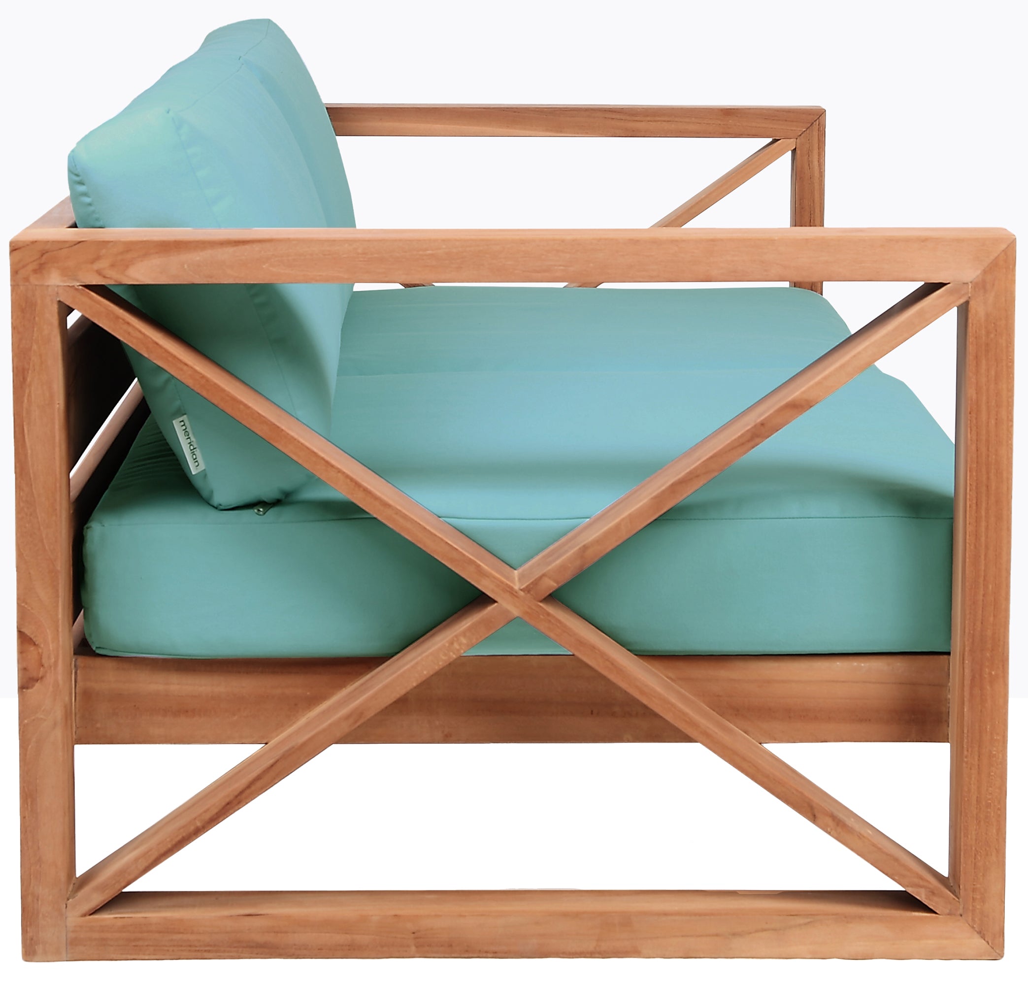 Anguilla Water Resistant Fabric Upholsetered Outdoor Patio Loveseat