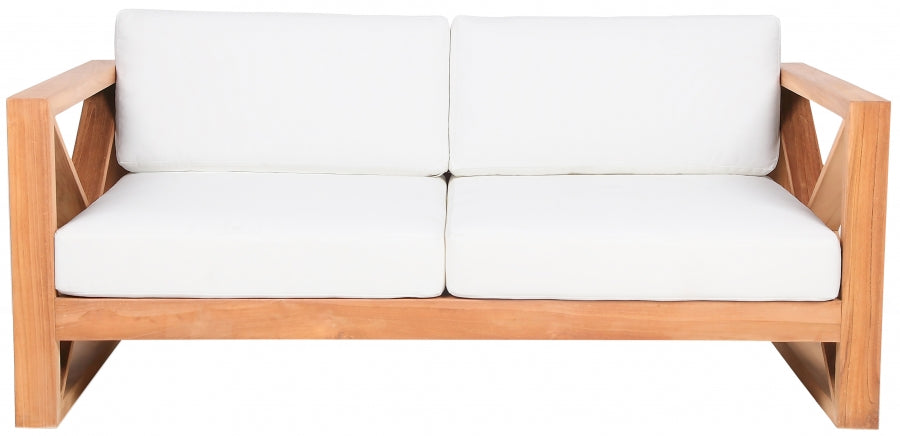 Anguilla Water Resistant Fabric Upholsetered Outdoor Patio Loveseat