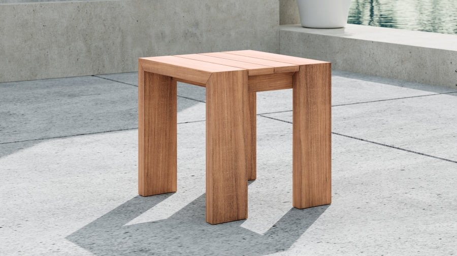 Tulum Teak Outdoor End Table