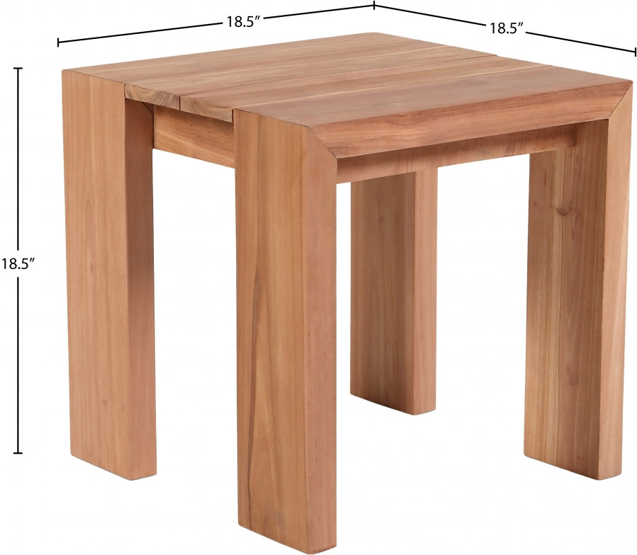 Tulum Teak Outdoor End Table