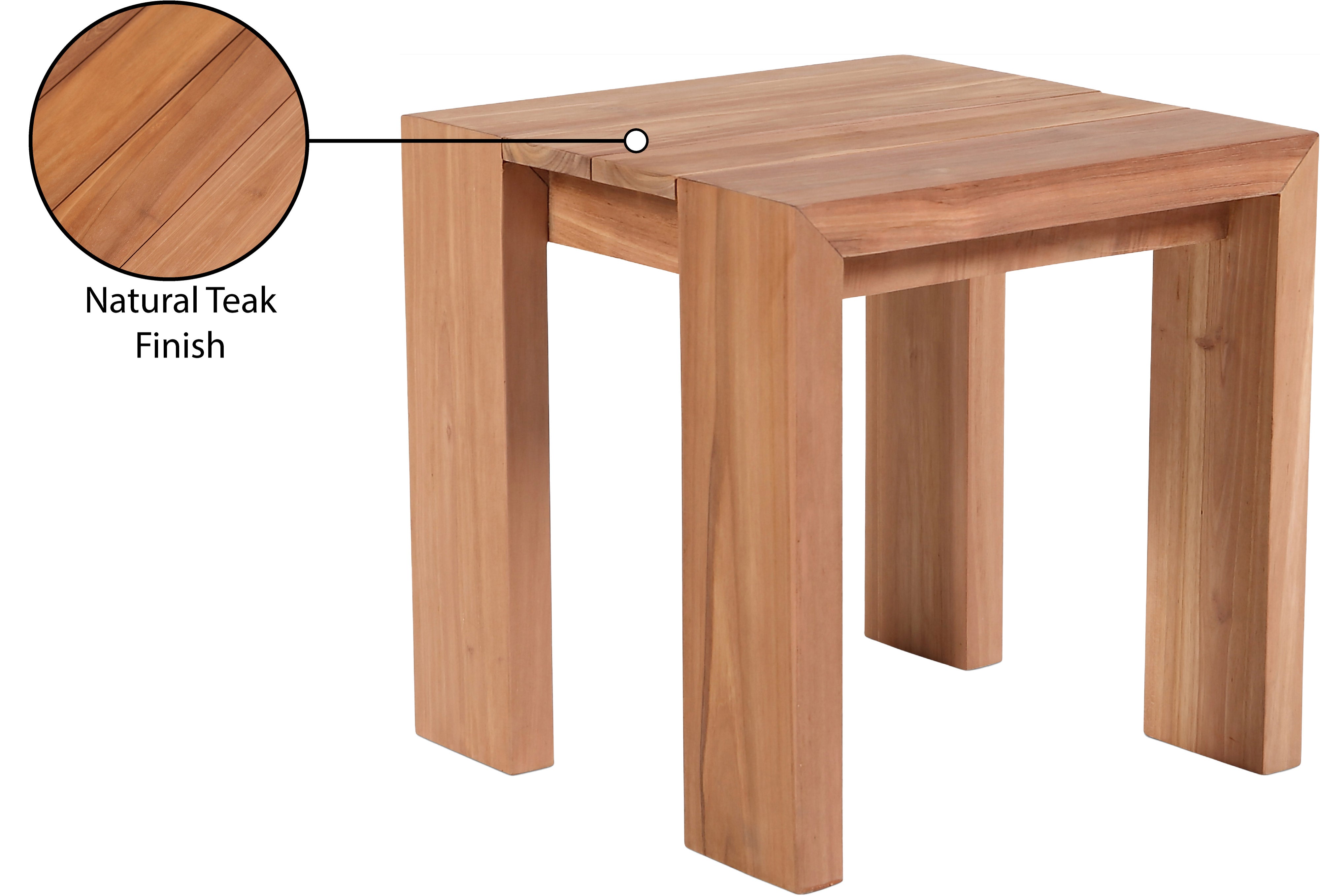 Tulum Teak Outdoor End Table