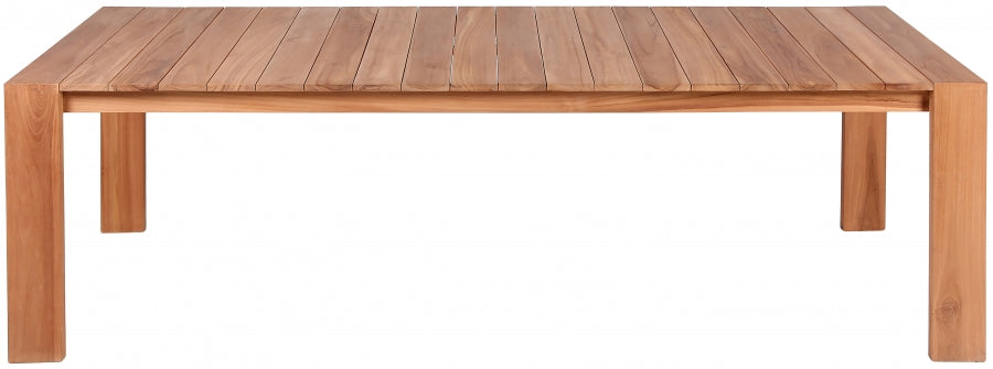 Tulum 108.5" Teak Wood Outdoor Patio Dining Table