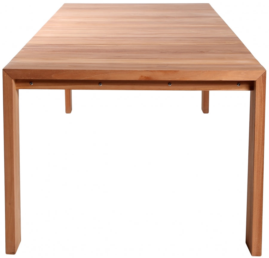 Tulum 108.5" Teak Wood Outdoor Patio Dining Table