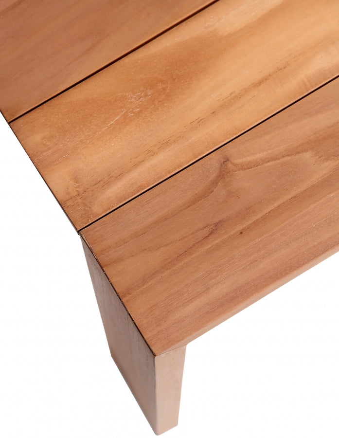 Tulum 108.5" Teak Wood Outdoor Patio Dining Table