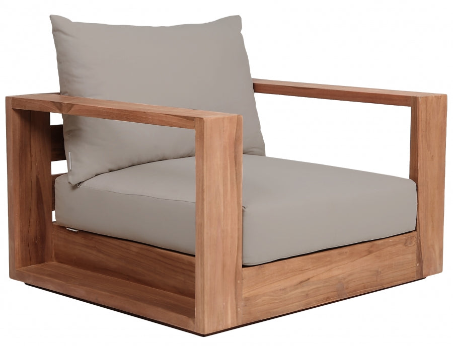 Chaise d'appoint d'extérieur en tissu résistant à l'eau Tulum