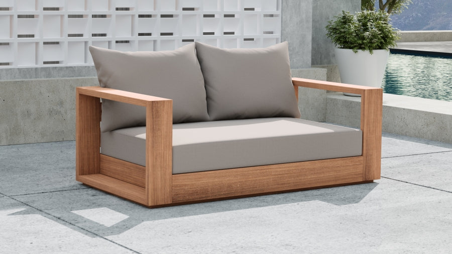 Tulum Water Resistant Fabric Upholstered Outdoor Patio Sofa