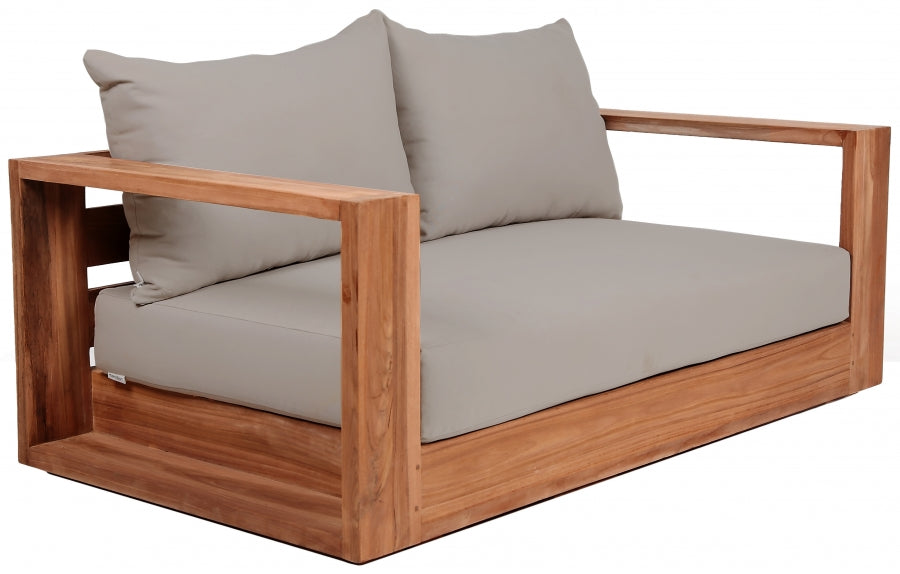 Tulum Water Resistant Fabric Upholstered Outdoor Patio Sofa