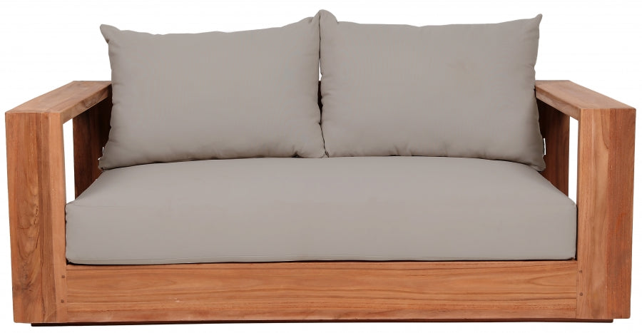 Tulum Water Resistant Fabric Upholstered Outdoor Patio Sofa