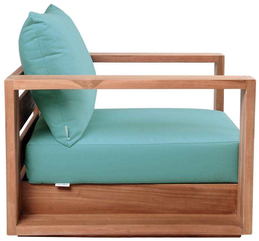 Chaise d'appoint d'extérieur en tissu résistant à l'eau Tulum