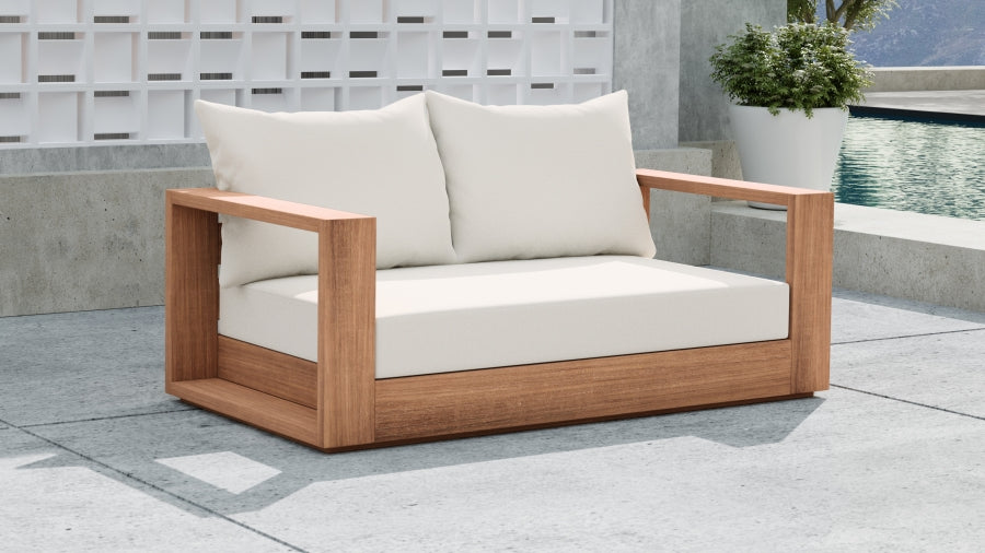 Tulum Water Resistant Fabric Upholstered Outdoor Patio Sofa