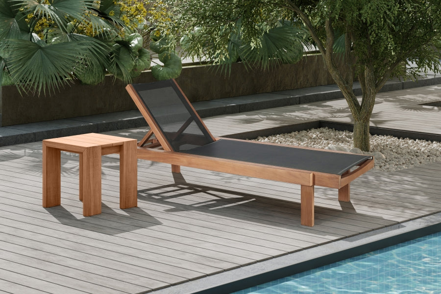 Tulum Water Resistant Mesh Fabric Outdoor Patio Chaise Lounge Chair