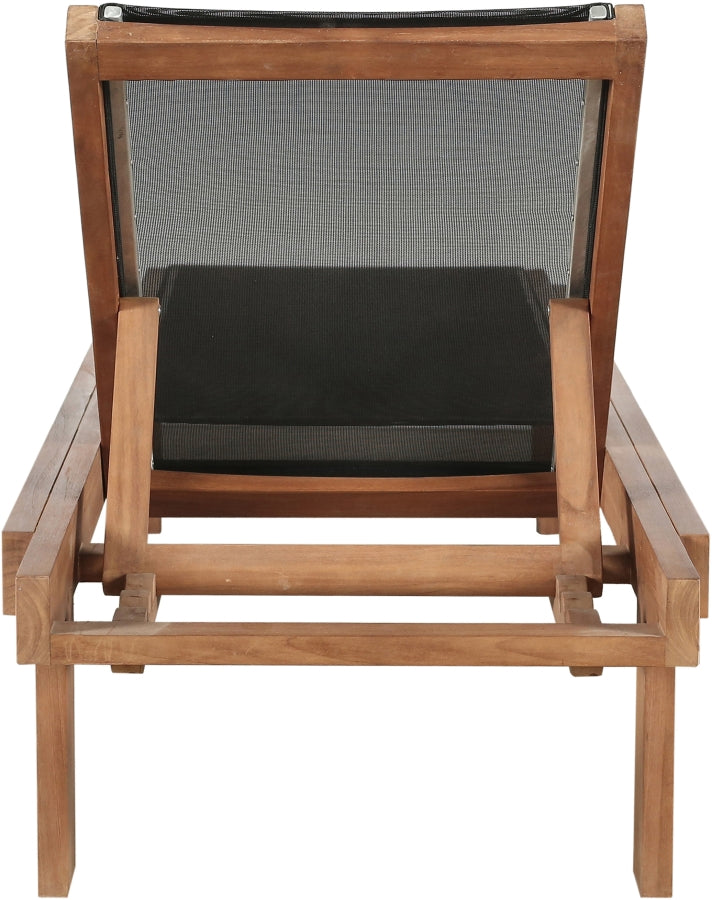 Tulum Water Resistant Mesh Fabric Outdoor Patio Chaise Lounge Chair