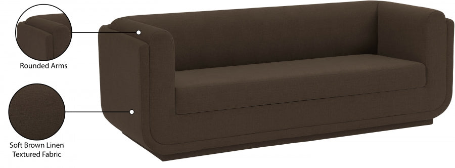 Kimora Linen Textured Fabric Sofa