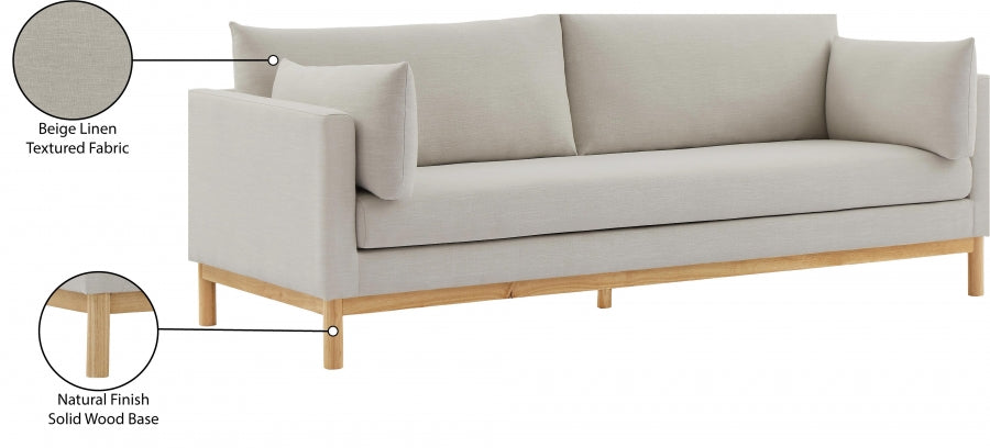 Langham Linen Textured Fabric Sofa