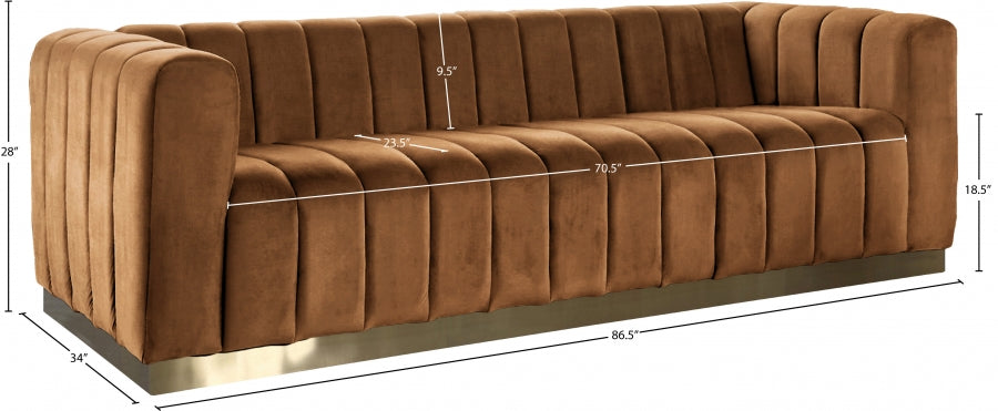 Marlon Velvet Sofa