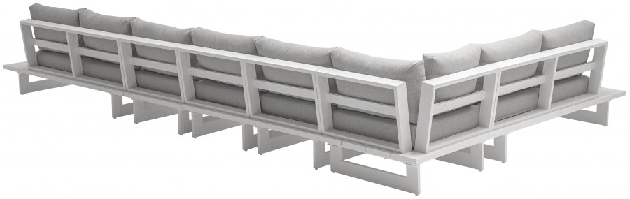 Maldives 184.5" Water Resistant Fabric Upholstered Outdoor Patio 6pc. Modular Sectional