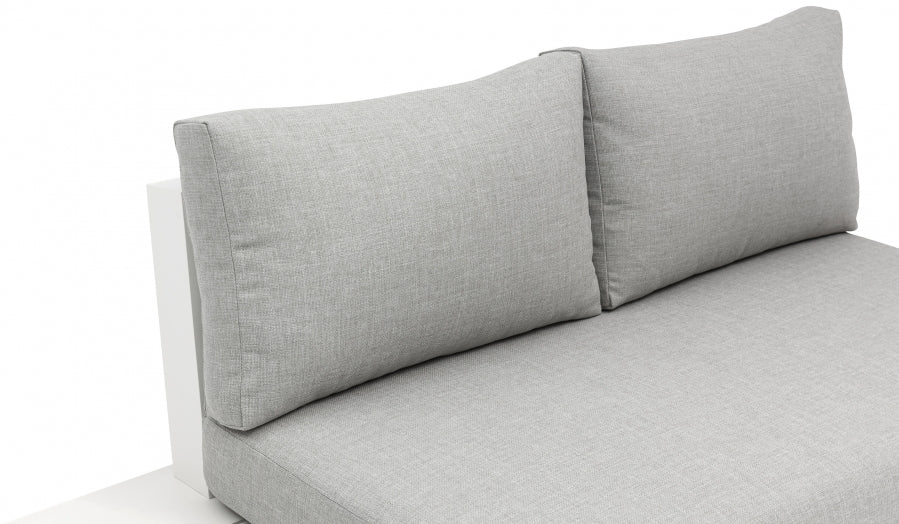 Maldives 212" Water Resistant Fabric Upholstered Outdoor Patio 7pc. Modular Sectional