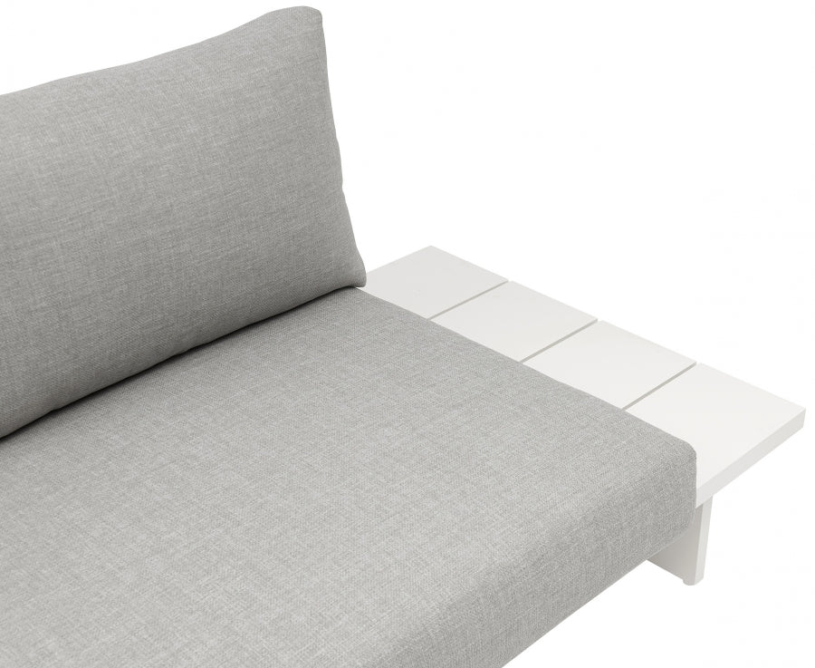 Maldives 212" Water Resistant Fabric Upholstered Outdoor Patio 7pc. Modular Sectional