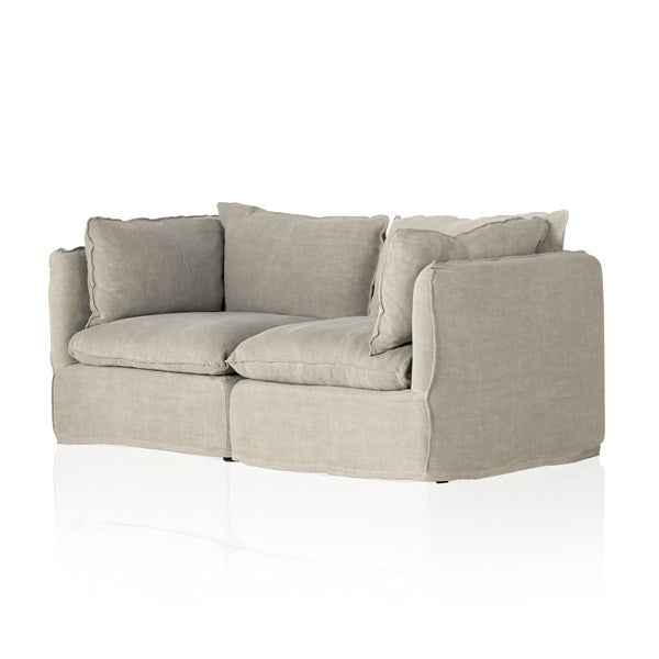 Andre Slipcover 2-piece Sofa Sectional