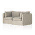 Andre Slipcover 2-piece Sofa Sectional