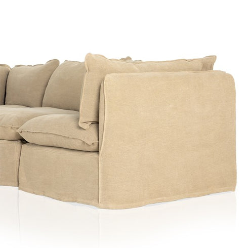 Andre Slipcover 4-piece Sofa Sectional
